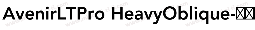 AvenirLTPro HeavyOblique字体转换
